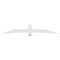 Ekena Millwork Bellingham Architectural Grade PVC Gable Bracket, 108"W x 18"H x 2"D x 6"F, 4/12 Pitch GBP108X18X0206BEL00 - alternate 5